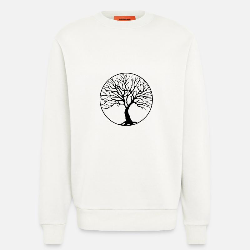 baum kreis - Sweatshirt - made by SPREAD  - OFF WHITE