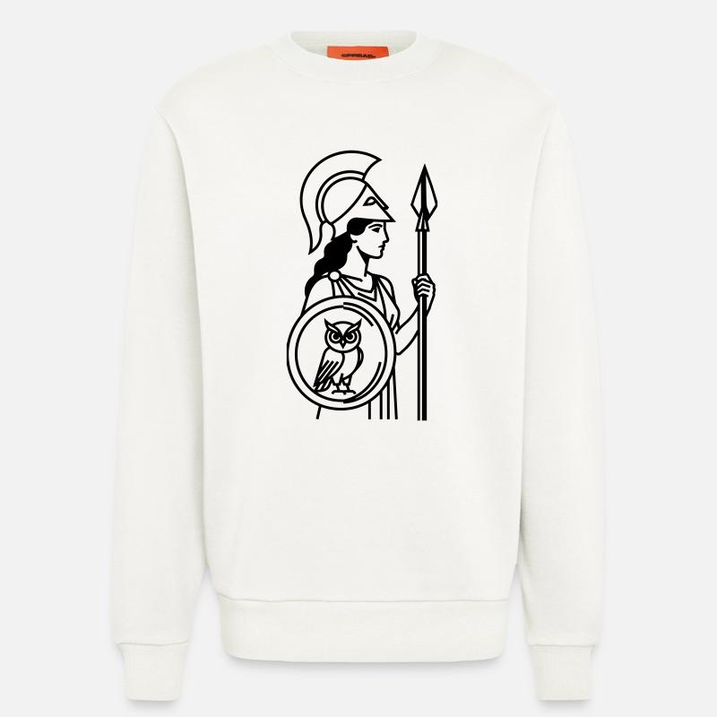 Athéna - Sweat bio décontracté fabriqué en UE - OFF WHITE