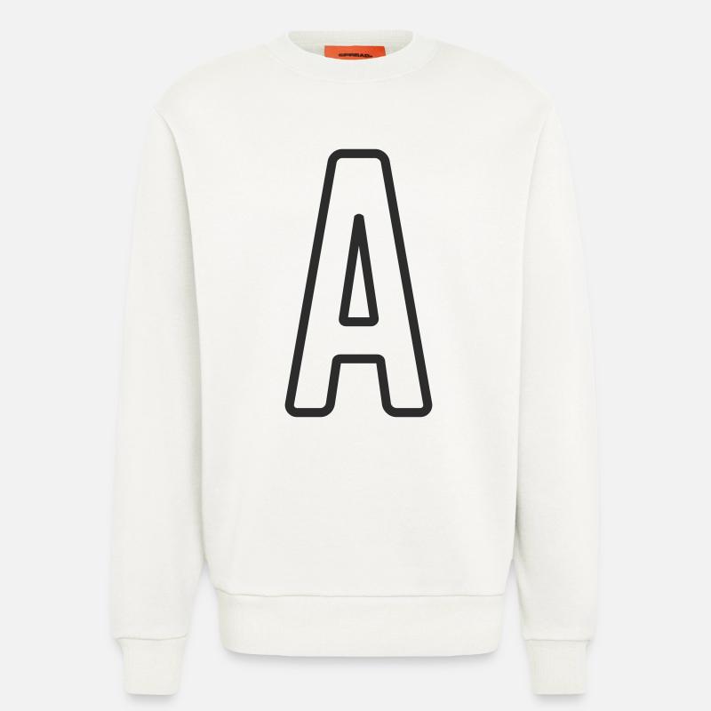 Buchstabe A Typodesign  - Sweatshirt - made by SPREAD  - OFF WHITE