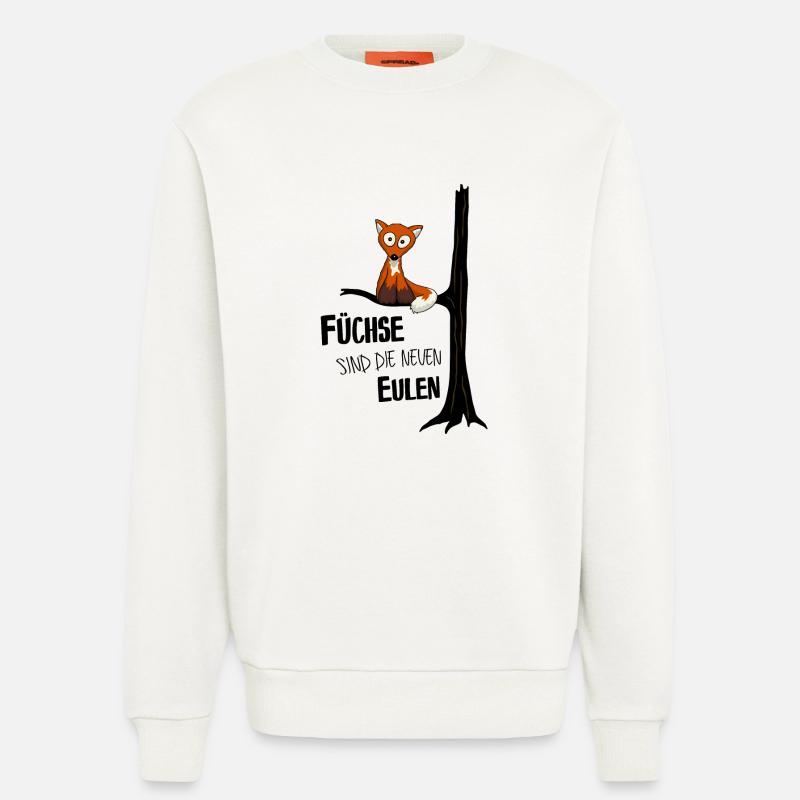 Fuchs wie Eule - Sweatshirt - made by SPREAD  - OFF WHITE