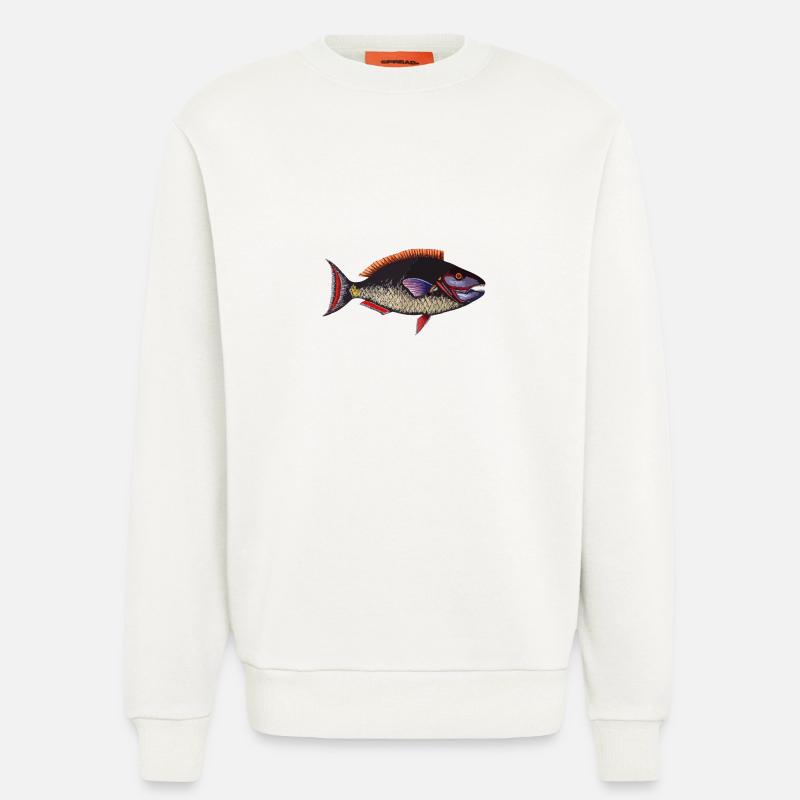 Fisch - Sweatshirt - made by SPREAD  - OFF WHITE