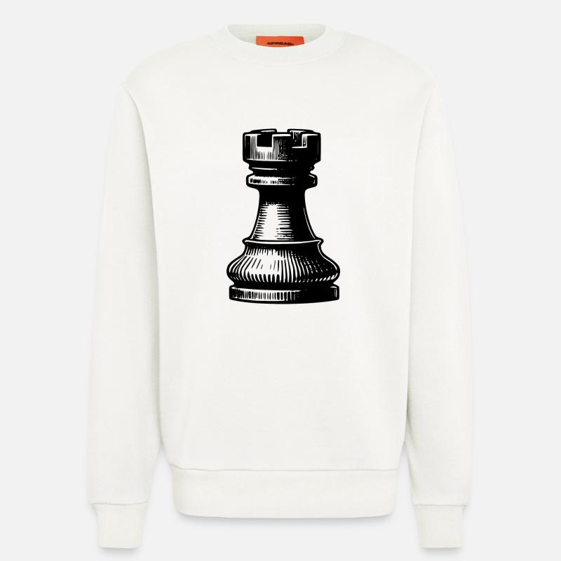 Jeu d’échecs Chess Figure Tower - Sweat bio décontracté fabriqué en UE - OFF WHITE