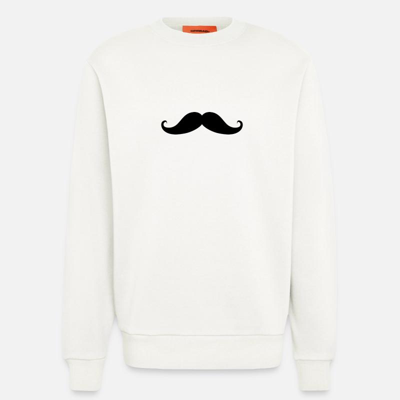 Schnurrbart - Sweatshirt - made by SPREAD  - OFF WHITE