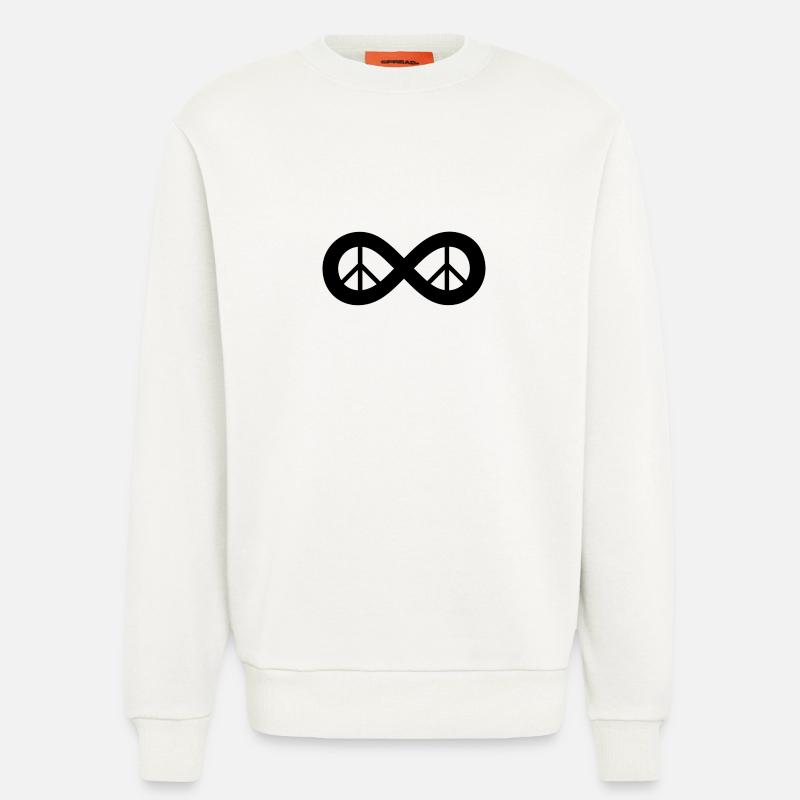 Peace - Sweatshirt - made by SPREAD - OFF WHITE