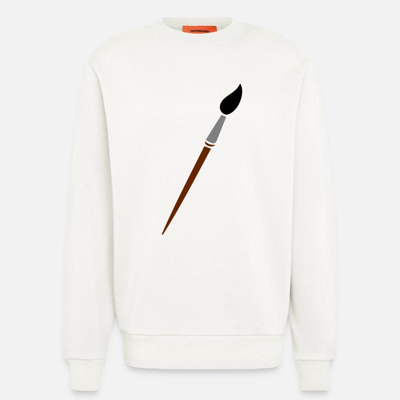 paint brush - Sweatshirt - made by SPREAD  - OFF WHITE
