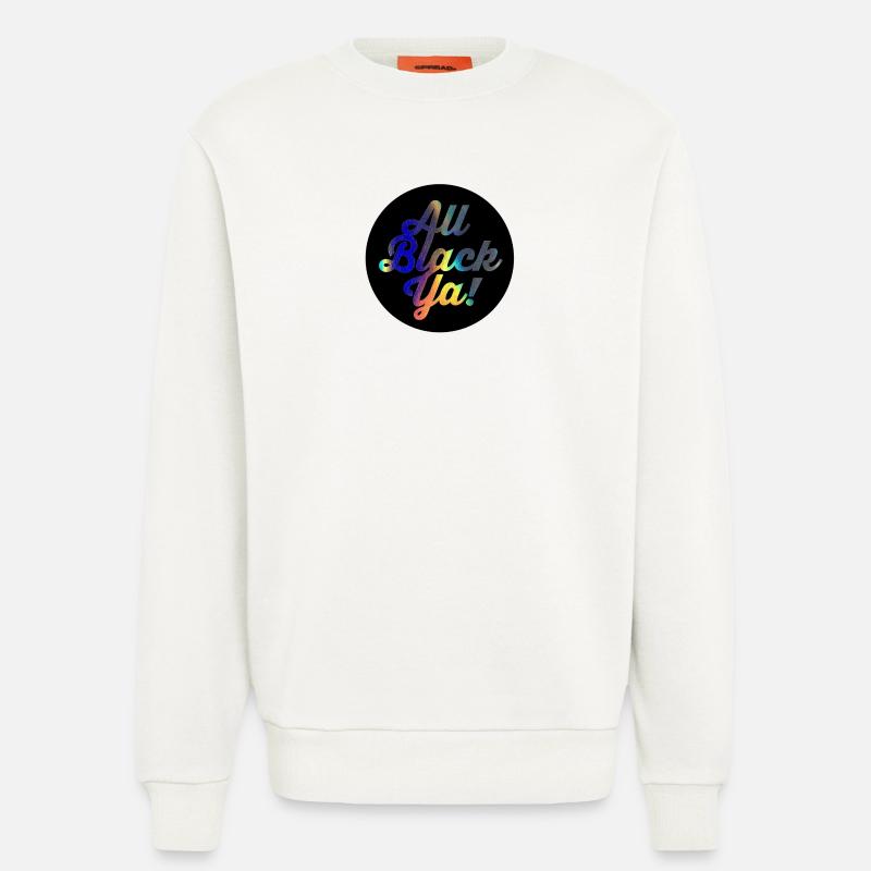 All Black Ya Gradient Script - Sweatshirt - made by SPREAD  - OFF WHITE