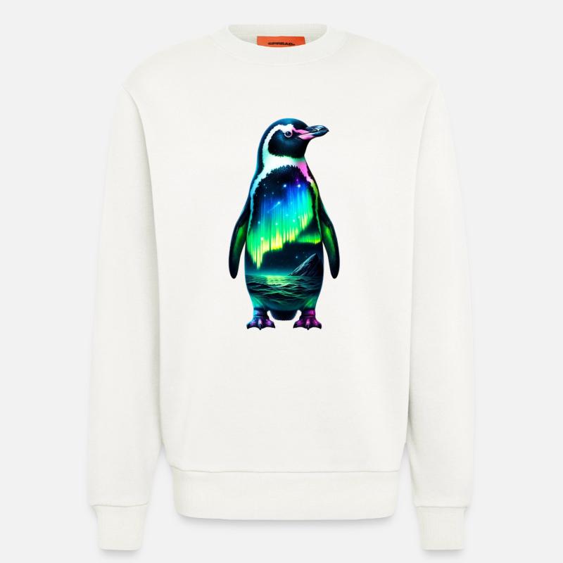 Pinguin - Sweatshirt - made by SPREAD  - OFF WHITE