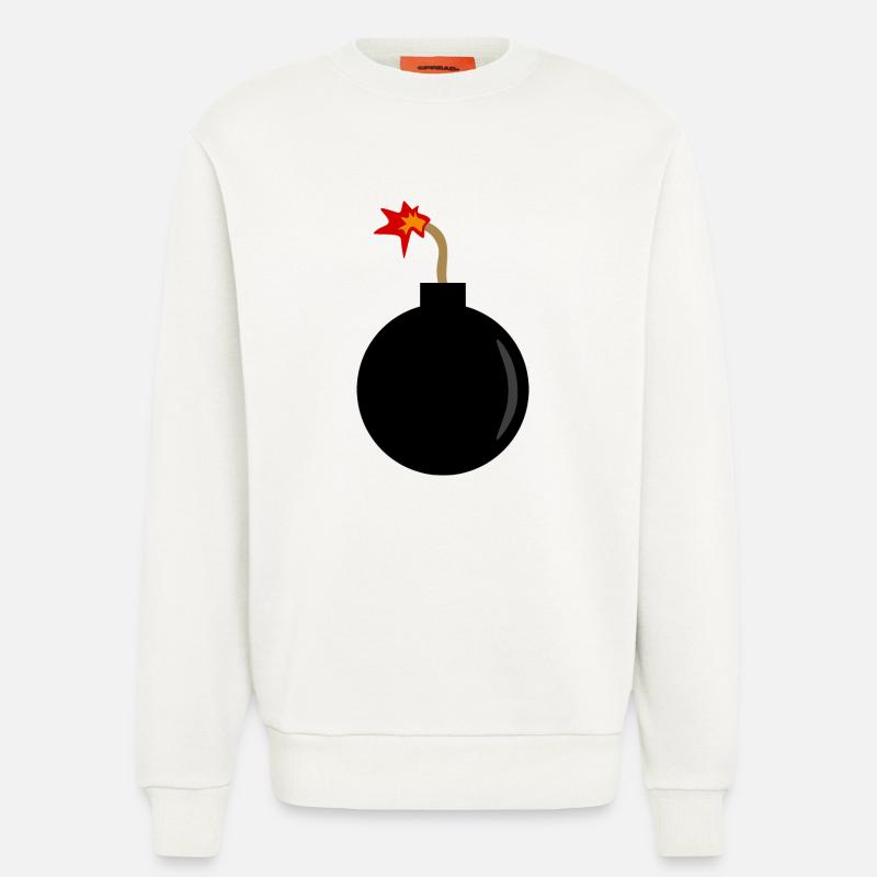 exploding bomb - Sweatshirt - made by SPREAD  - OFF WHITE