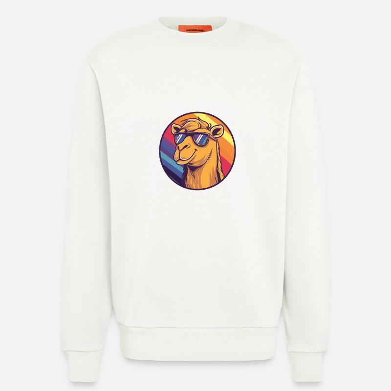 Kamel Comic Cool Sommer - Sweatshirt - made by SPREAD  - OFF WHITE