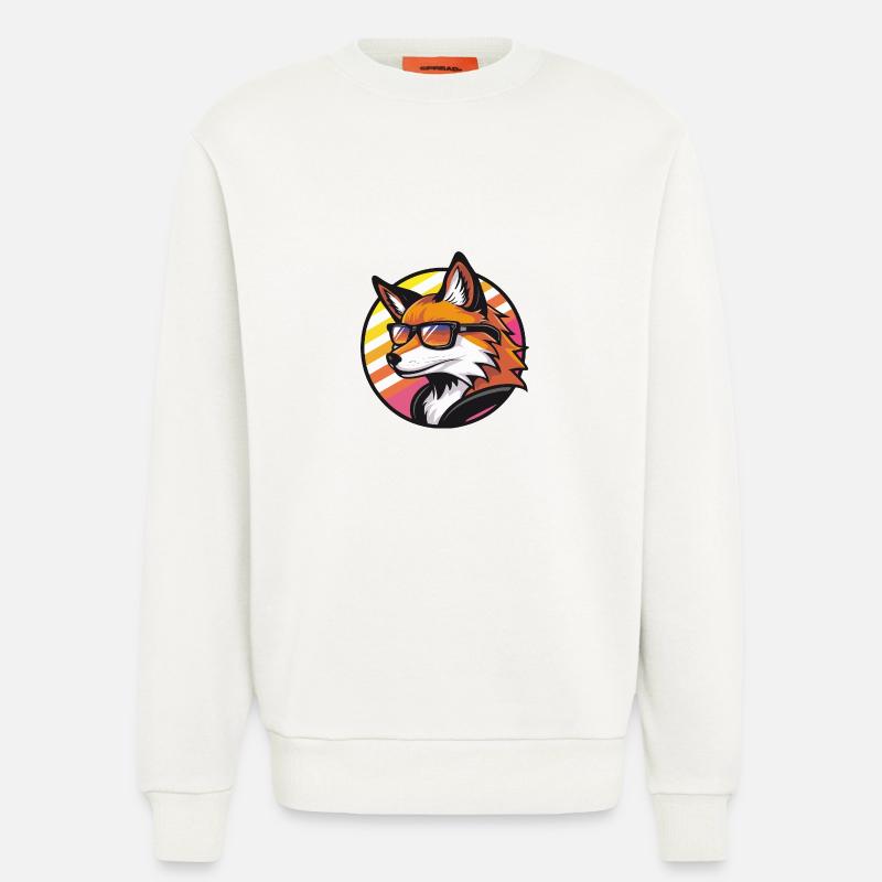 Fuchs Comic Cool Sommer - Sweatshirt - made by SPREAD  - OFF WHITE