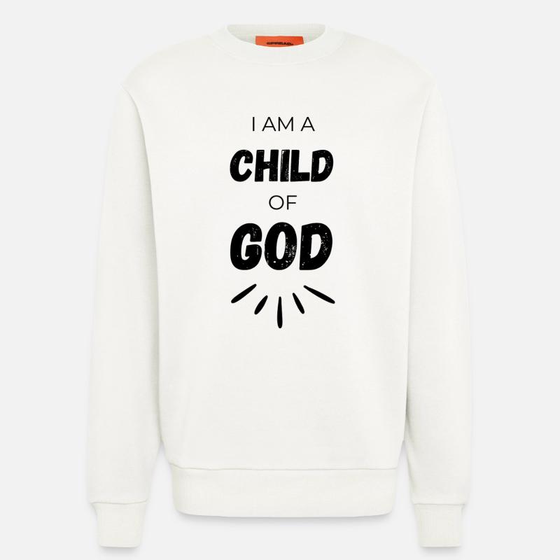 ICH BIN EIN KIND GOTTES - Sweatshirt - made by SPREAD  - OFF WHITE