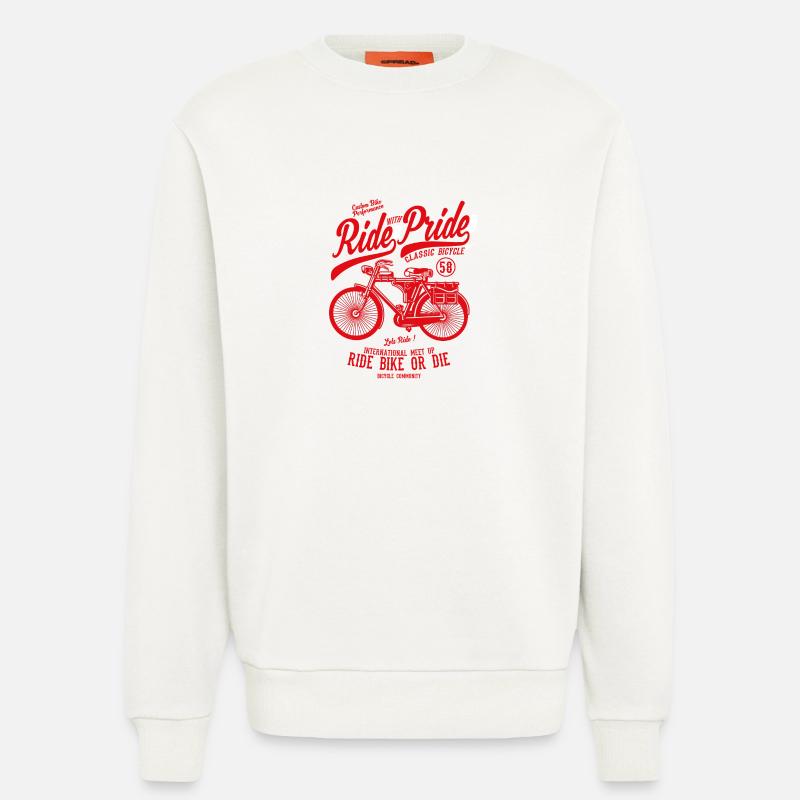 Ride With Pride2 - Sweat bio décontracté fabriqué en UE - OFF WHITE