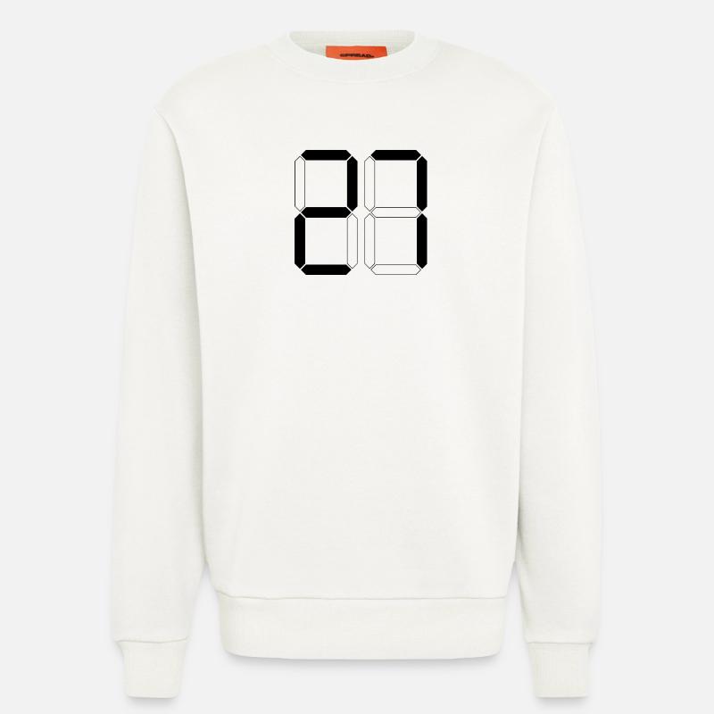 NUMMER 27 Siebenundzwanzig Geschenk Digital - Sweatshirt - made by SPREAD  - OFF WHITE