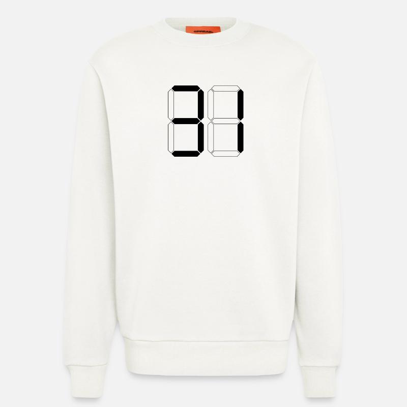 NUMMER 31 Einunddreißig Geschenk Digital - Sweatshirt - made by SPREAD  - OFF WHITE
