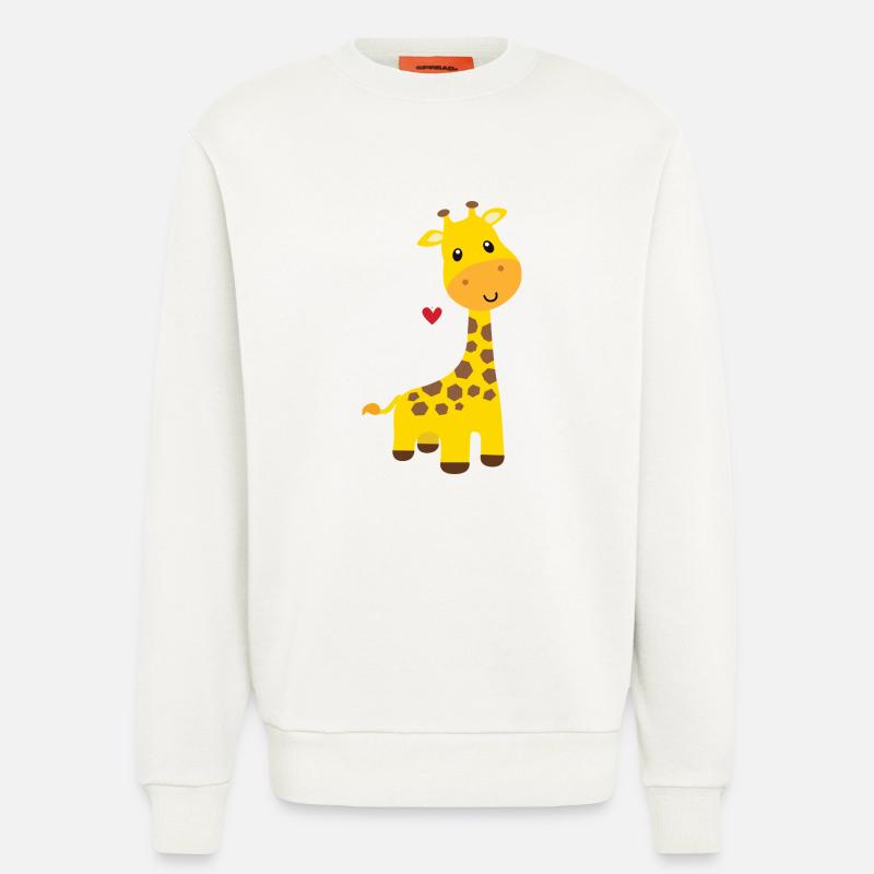 Giraffe - Sweatshirt - made by SPREAD  - OFF WHITE