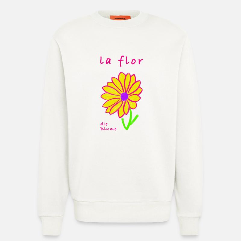 Die Blume auf Spanisch - Sweatshirt - made by SPREAD - OFF WHITE
