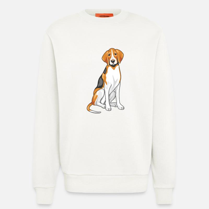 Foxhound assis - Sweat bio décontracté fabriqué en UE - OFF WHITE