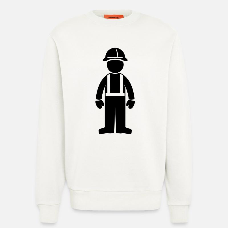 Bauarbeiter - Sweatshirt - made by SPREAD - OFF WHITE