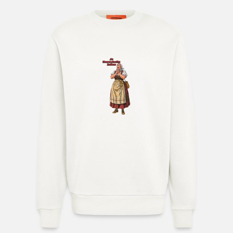 Dirndl Retro Jo Herrschaftszeiten - Sweatshirt - made by SPREAD  - OFF WHITE