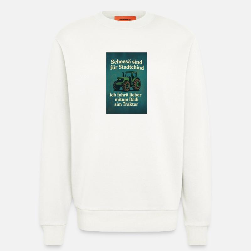 Traktor vum Dädi - Sweatshirt - made by SPREAD  - OFF WHITE
