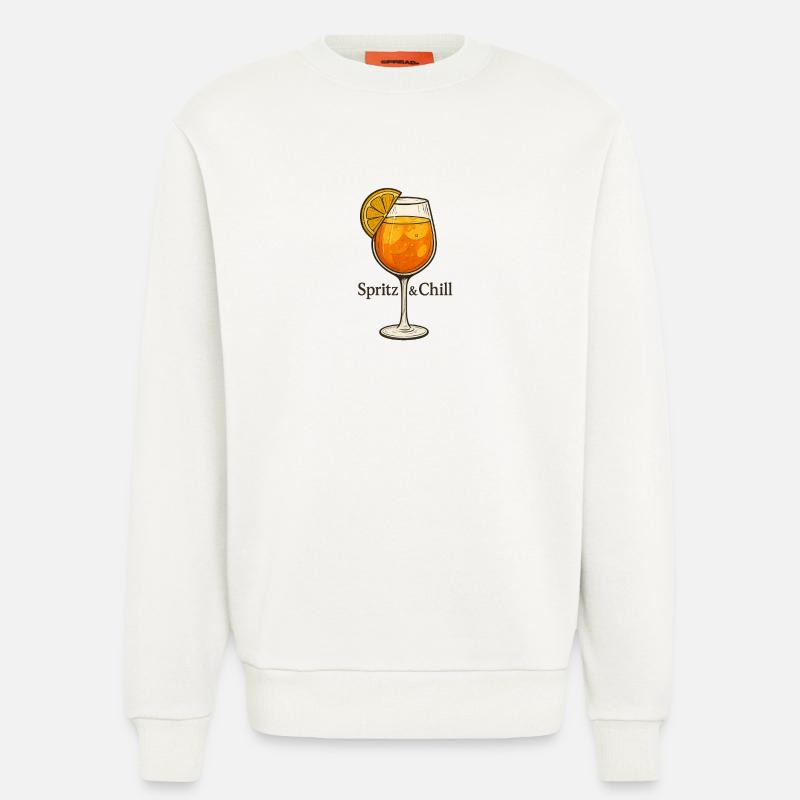 Spritz & Chill - Sweatshirt - made by SPREAD  - OFF WHITE