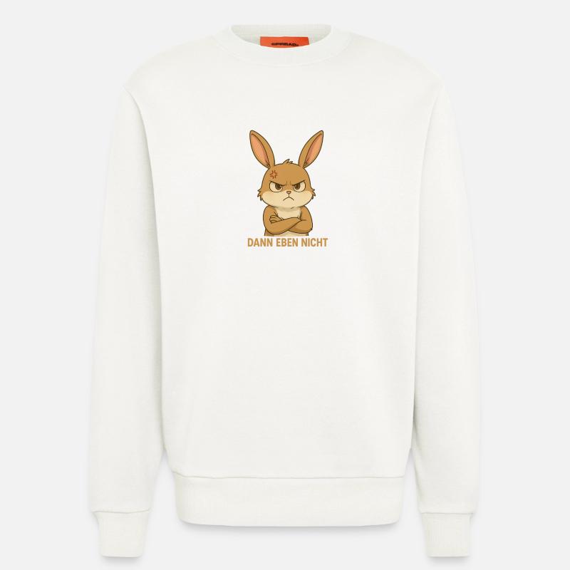 Grumpy Bunny - Sweatshirt - made by SPREAD  - OFF WHITE