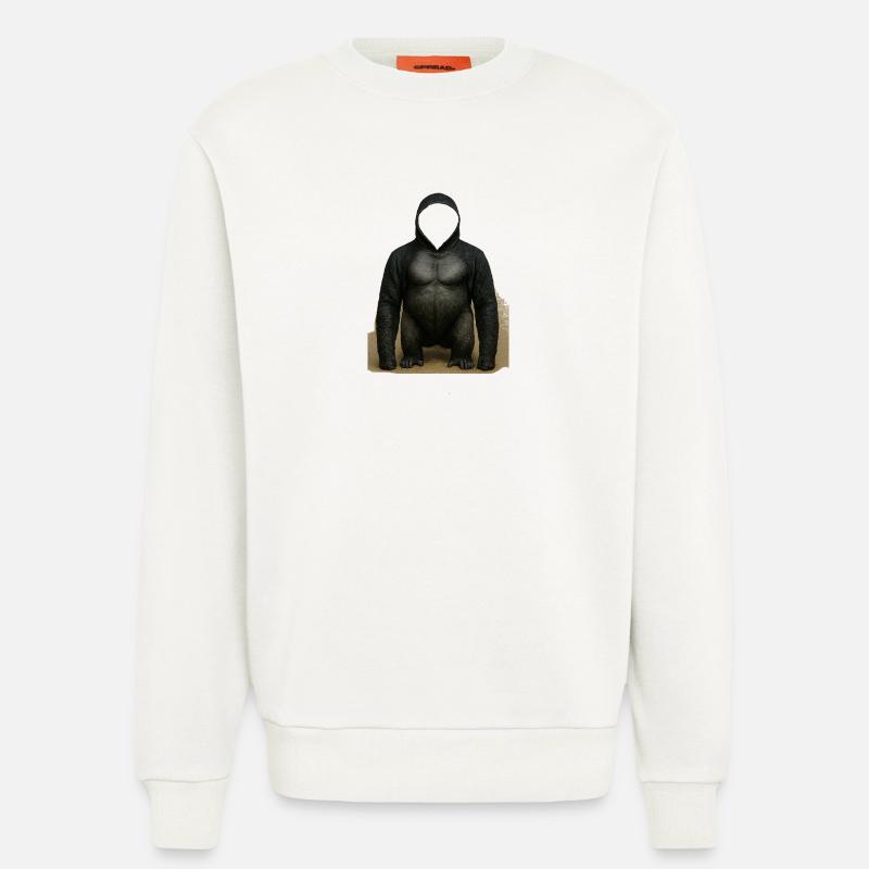 Shadow Gorilla Kapuzenpullover Design - Sweatshirt - made by SPREAD  - OFF WHITE