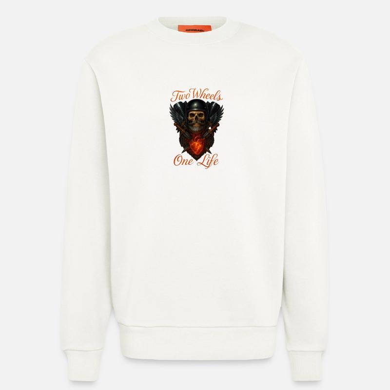 Zwei Räder, Ein Leben - Sweatshirt - made by SPREAD  - OFF WHITE