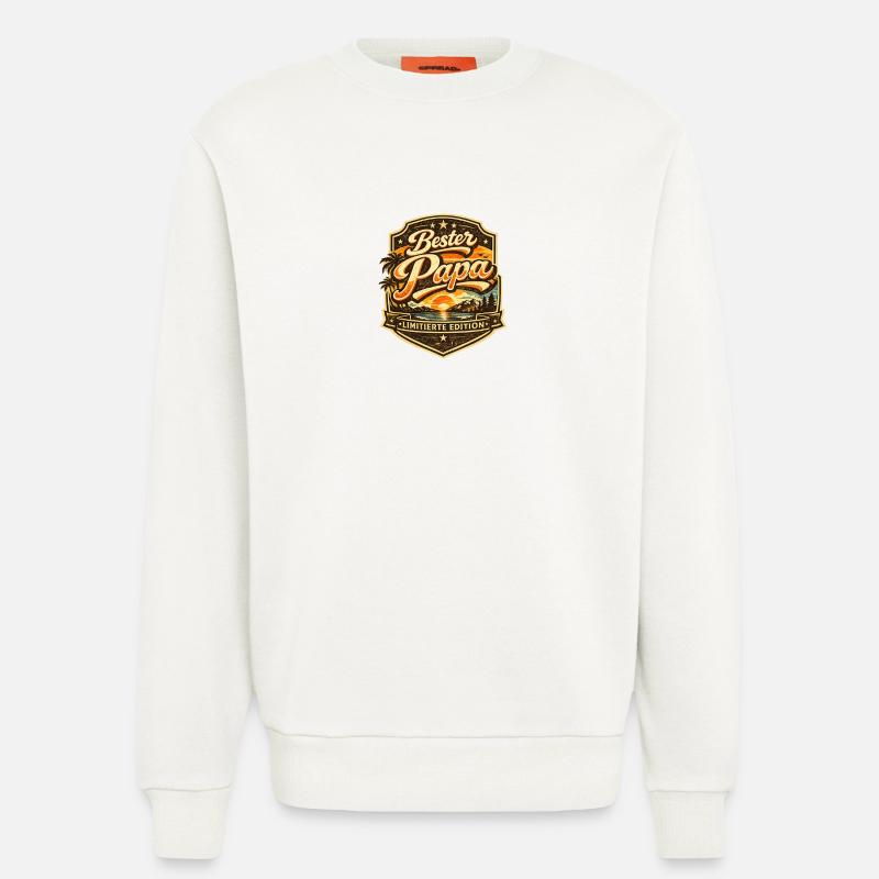 Bester Papa Limitierte Edition - Sweatshirt - made by SPREAD - OFF WHITE