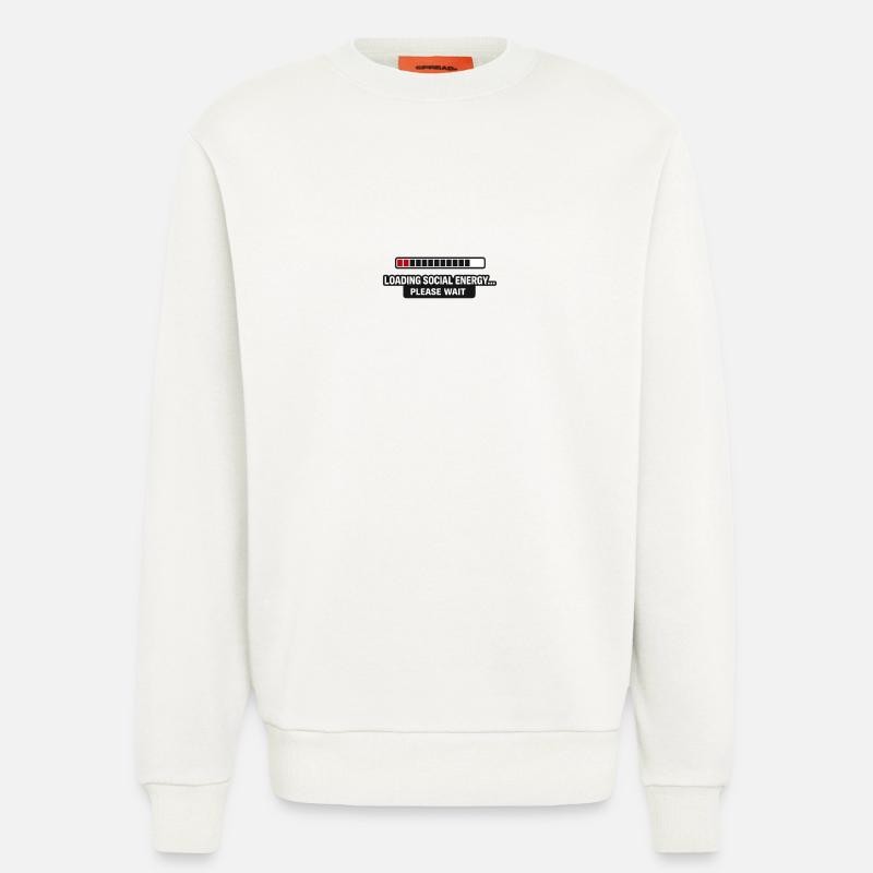 Soziale Energie wird geladen - Sweatshirt - made by SPREAD - OFF WHITE