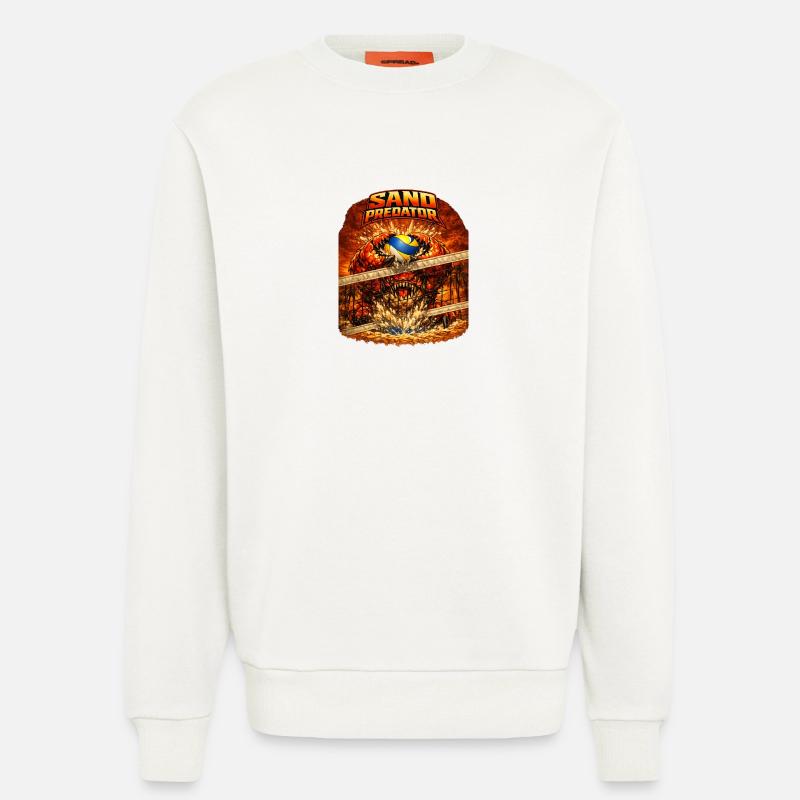 Sand Predator block - Sweatshirt - made by SPREAD  - OFF WHITE