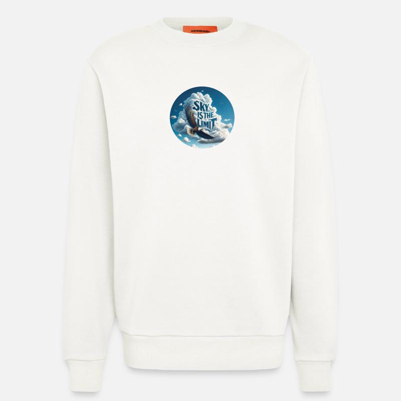 Sky is the Limit Adler - Sweatshirt - made by SPREAD  - OFF WHITE