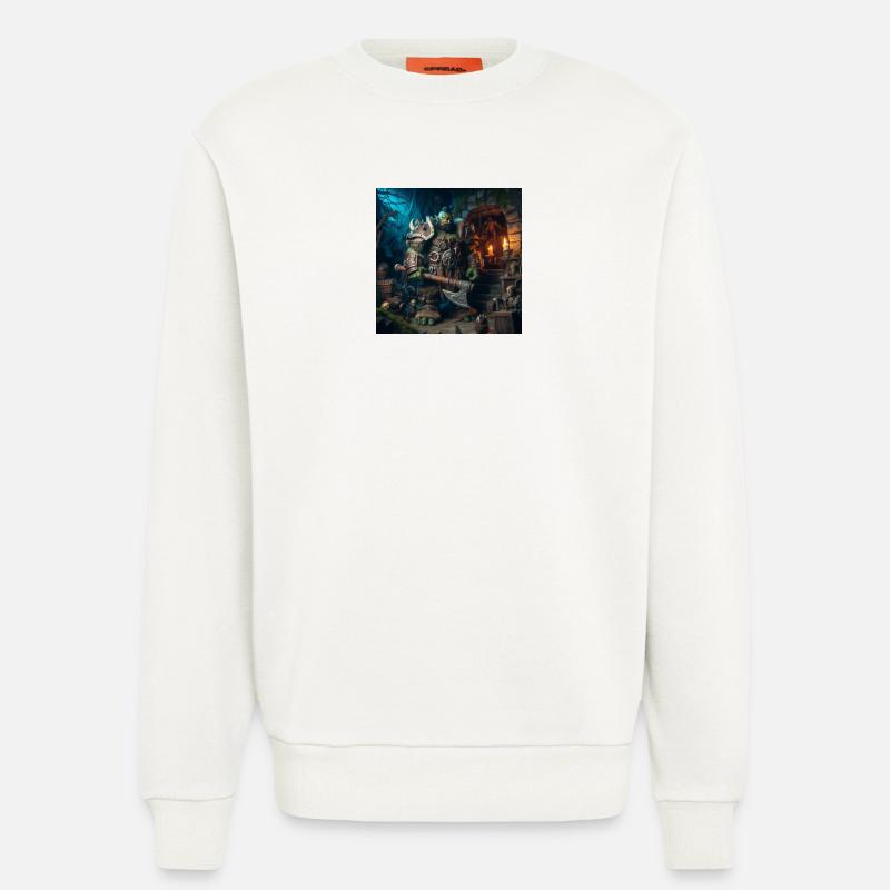 Conception d’orc 2 - Sweat bio décontracté fabriqué en UE - OFF WHITE