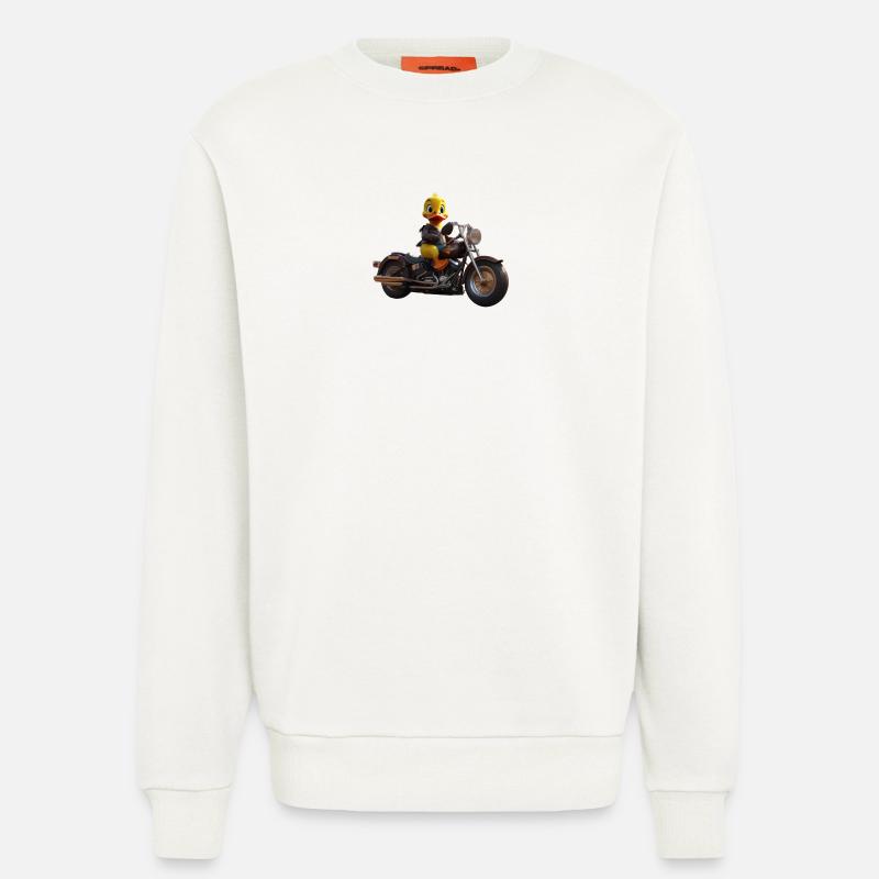 Motorrad Ente - Sweatshirt - made by SPREAD - OFF WHITE
