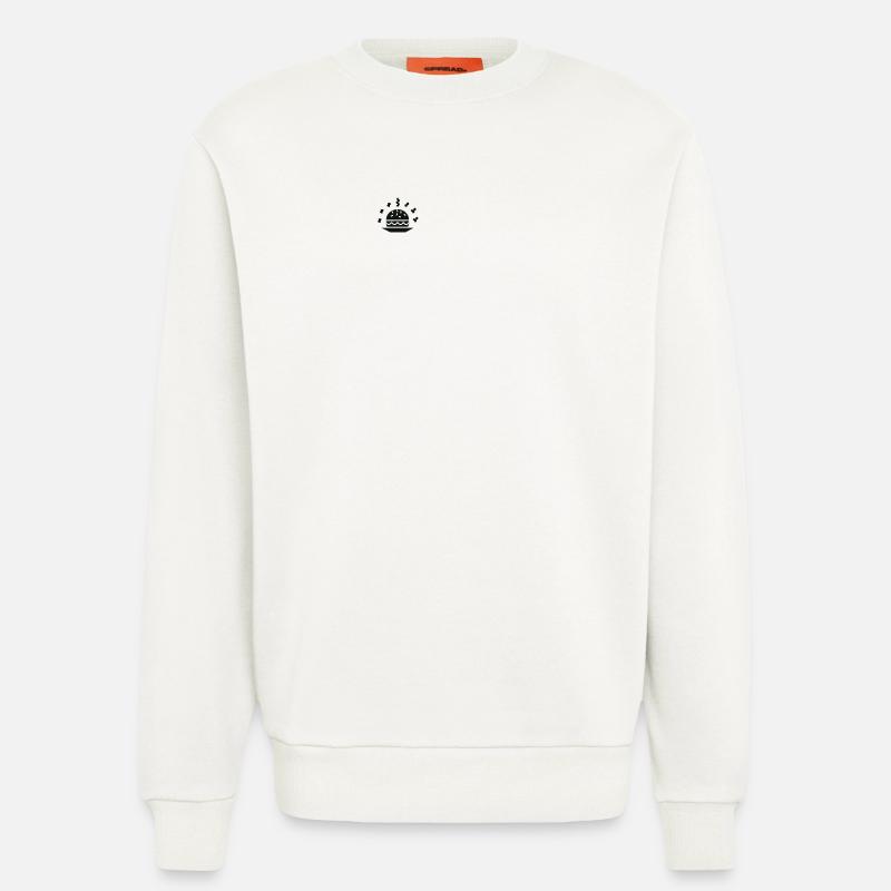 Burger - Sweatshirt - made by SPREAD  - OFF WHITE