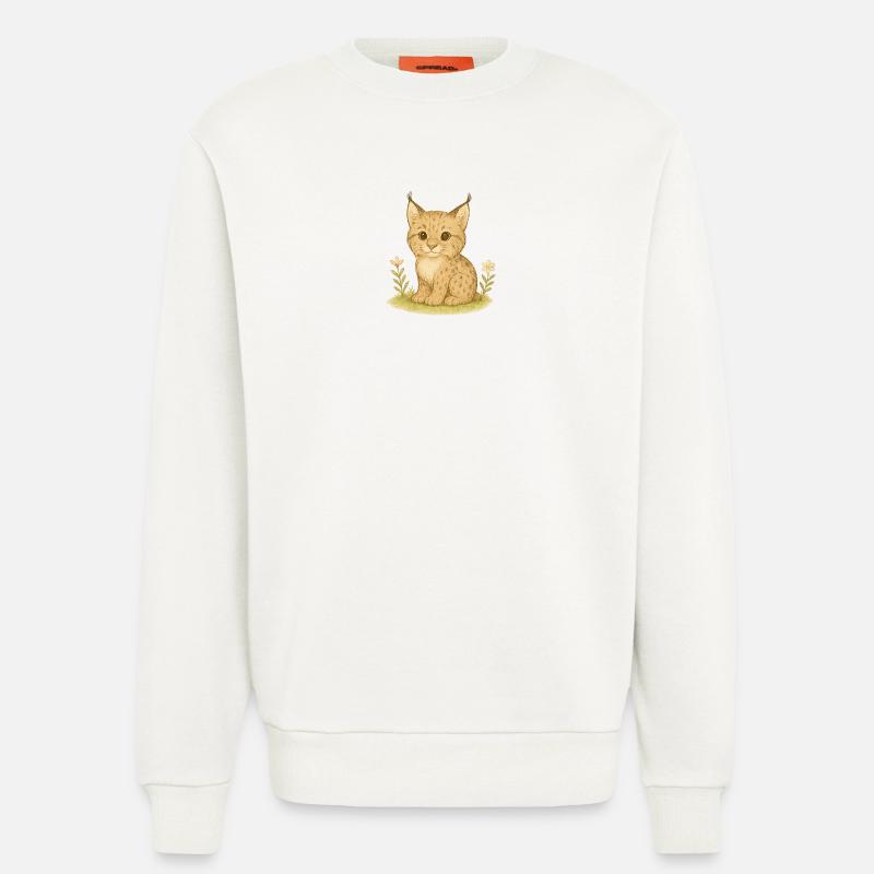 Nordischer Wald - Luchs - Sweatshirt - made by SPREAD  - OFF WHITE