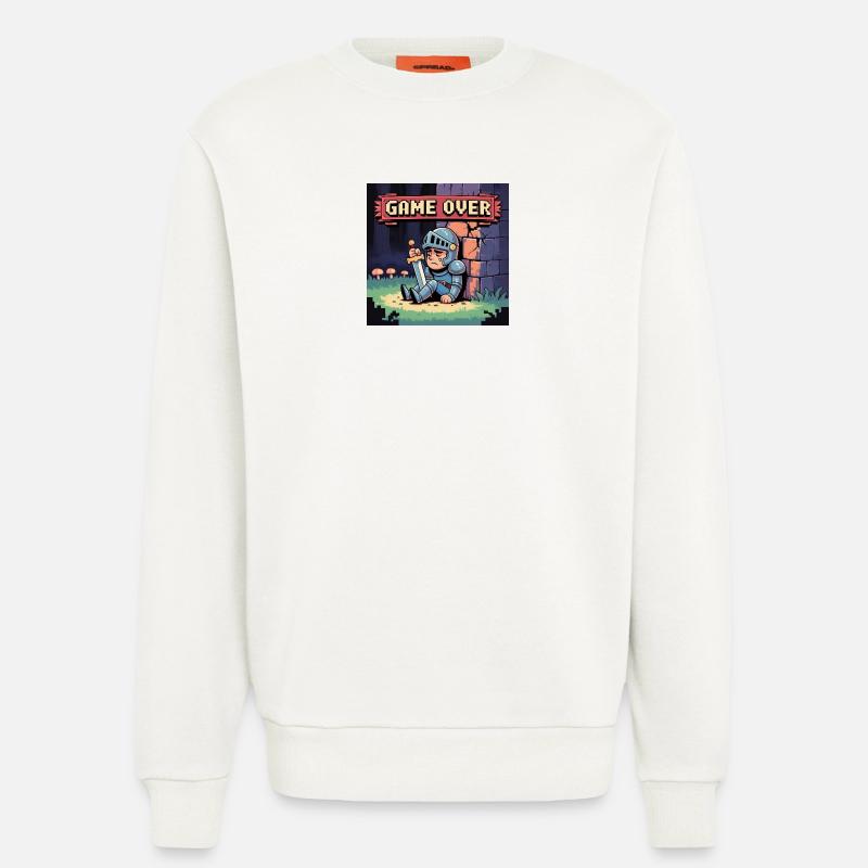 A pixel character burned by art - Sweatshirt - made by SPREAD - OFF WHITE
