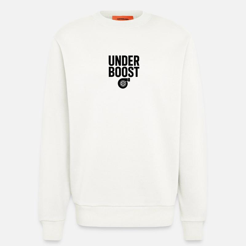 Conception du logo Under Boost - Sweat bio décontracté fabriqué en UE - OFF WHITE