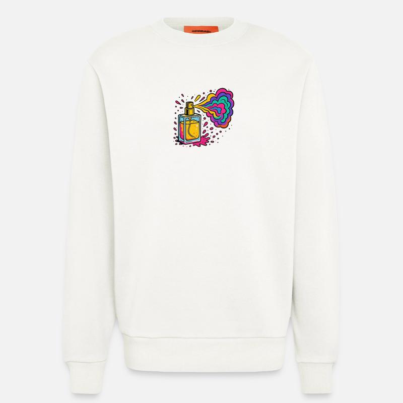 Neon Parfüm Farbexplosion - Sweatshirt - made by SPREAD  - OFF WHITE