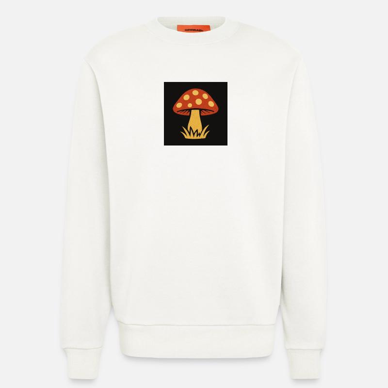Red Hat Pilz im Retro-Stil - Sweatshirt - made by SPREAD - OFF WHITE