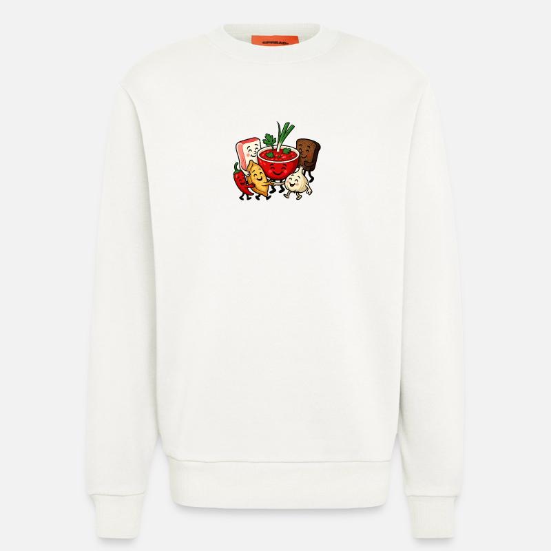 Bunter Borsch Freundschaft - Sweatshirt - made by SPREAD  - OFF WHITE
