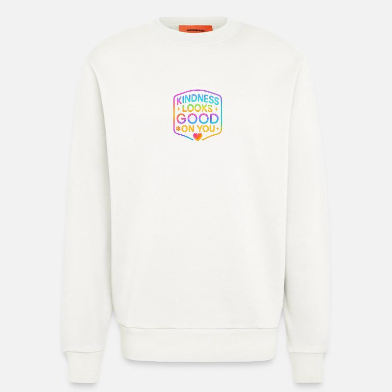 Kindness Neon steht dir gut - Sweatshirt - made by SPREAD  - OFF WHITE