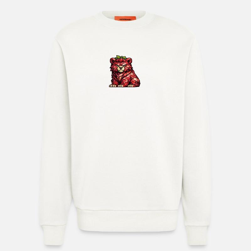Raspberry Bear Cubism Version - Sweatshirt - made by SPREAD  - OFF WHITE