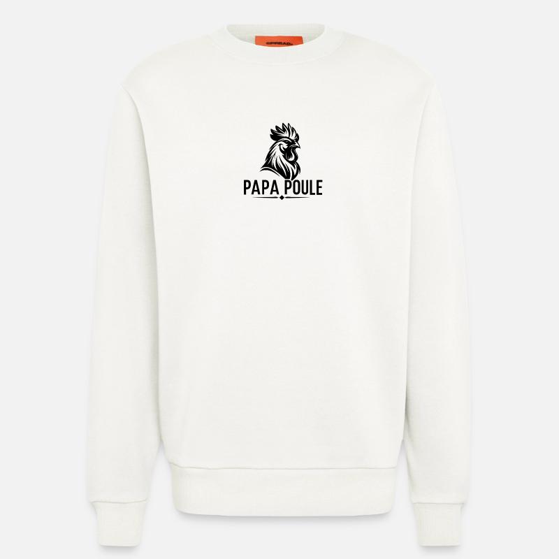 Daddy Hen – Beschützender Daddy - Sweatshirt - made by SPREAD  - OFF WHITE