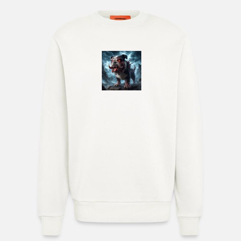 Infernalischer Dämonenhund - Sweatshirt - made by SPREAD  - OFF WHITE