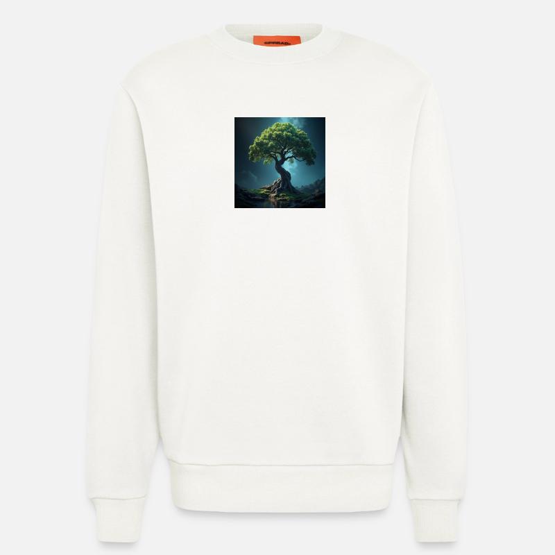 Bunter Baum des Lebens. - Sweatshirt - made by SPREAD  - OFF WHITE