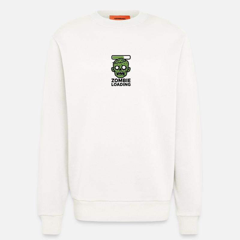 Zombie Loading Schädel Grafik - Sweatshirt - made by SPREAD  - OFF WHITE