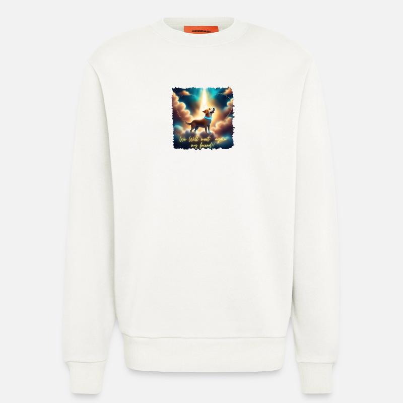 We will meet again!! - Sweatshirt - made by SPREAD  - OFF WHITE