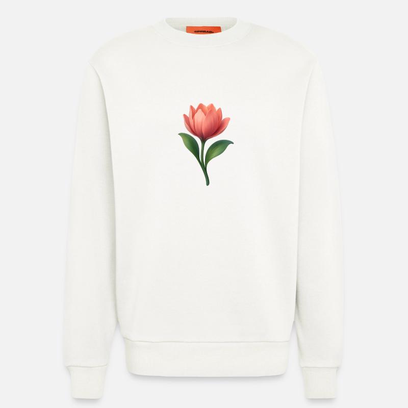 Schöne Blume - Sweatshirt - made by SPREAD  - OFF WHITE