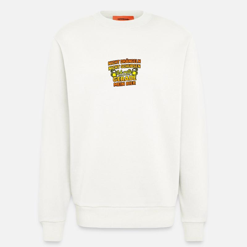 Bier retten - Sweatshirt - made by SPREAD  - OFF WHITE